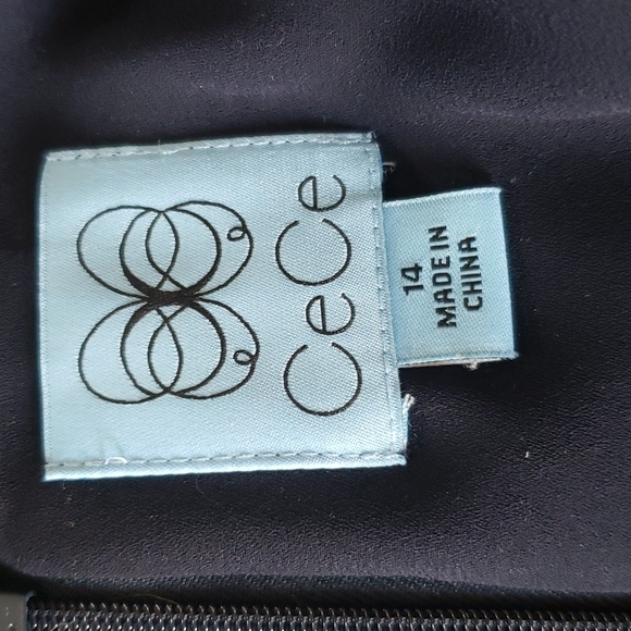 Navy Blue CeCe sz 14 dress - Picture 7 of 8